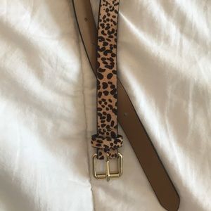 New leopard j crew belt